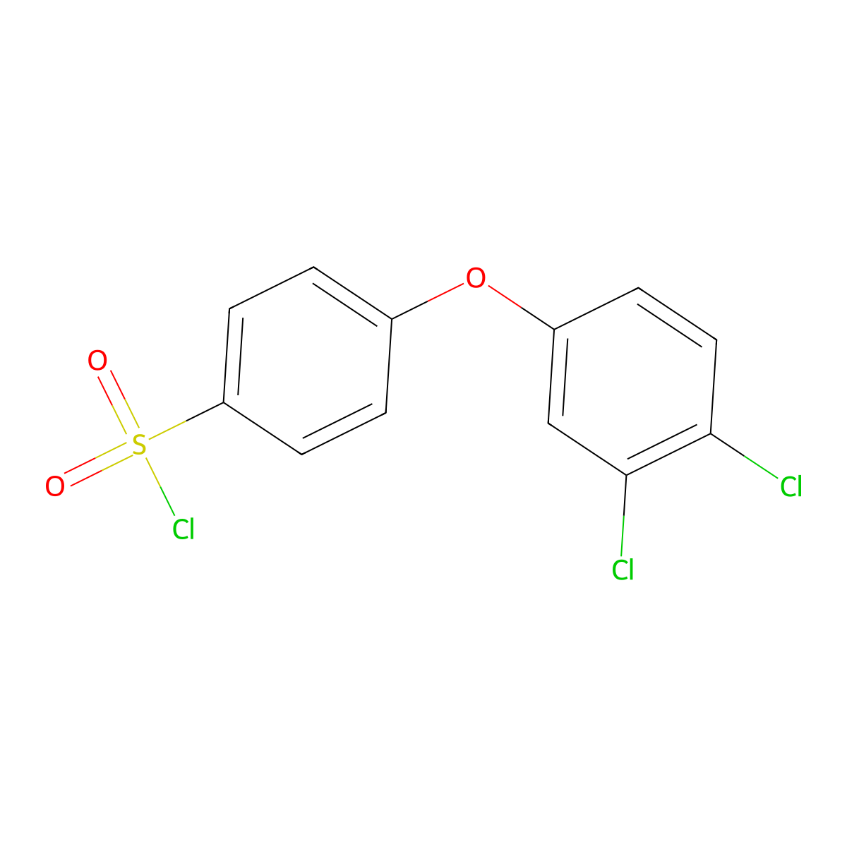 4-(3,4-dichlorophenoxy)benzenesulfonyl Chloride molecular structure, CAS 501697-77-4