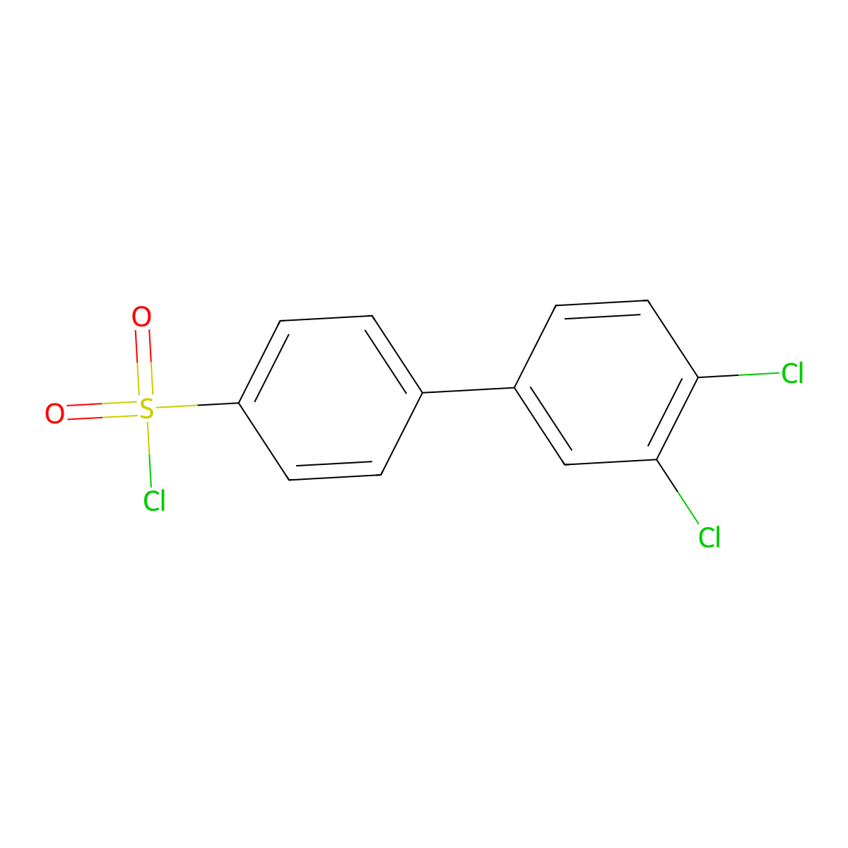 3',4'-Dichloro[1,1'-biphenyl]-4-sulfonyl chloride molecular structure, CAS 501697-80-9