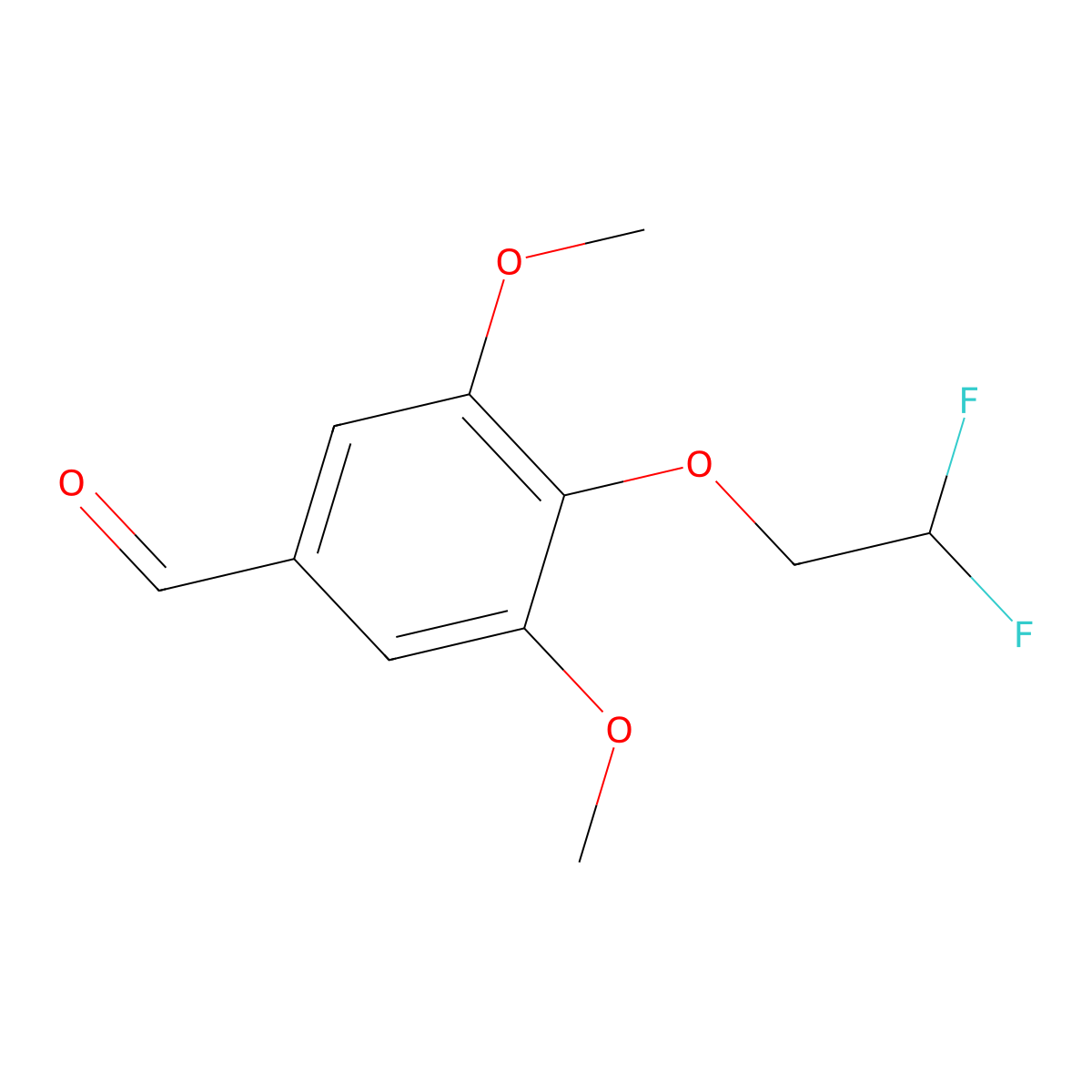 4-(2,2-Difluoroethoxy)-3,5-dimethoxybenzaldehyde molecular structure, CAS 501699-83-8