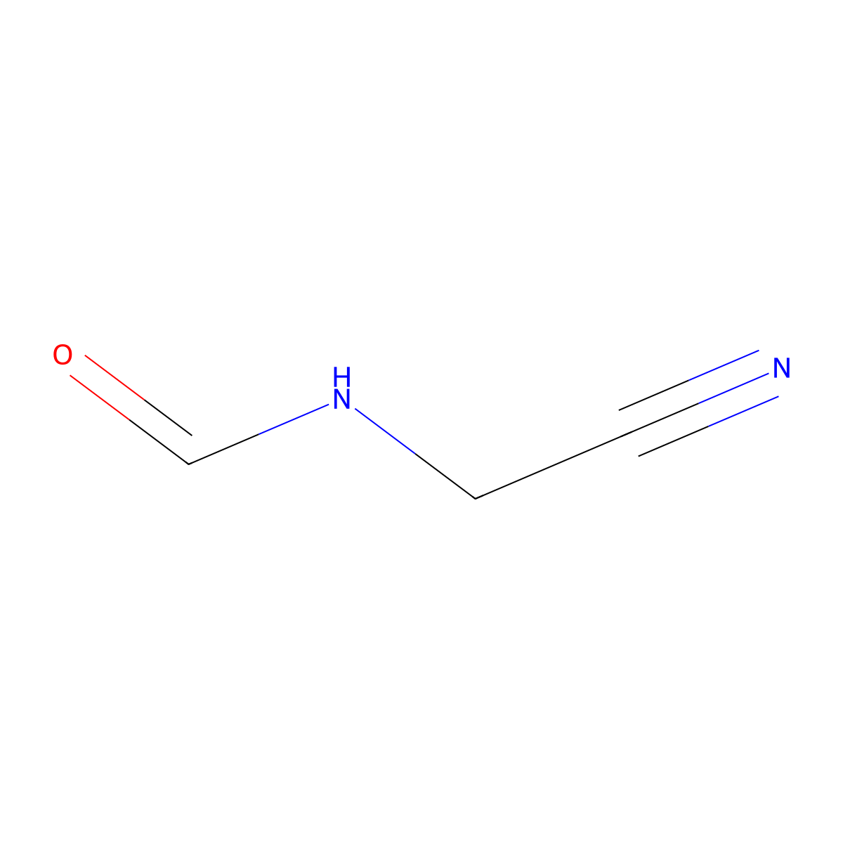 Cyanomethylformamide molecular structure, CAS 5018-27-9
