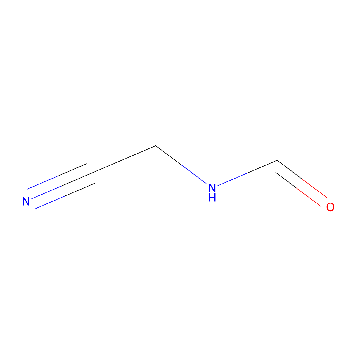 Cyanomethylformamide molecular structure, CAS 5018-27-9