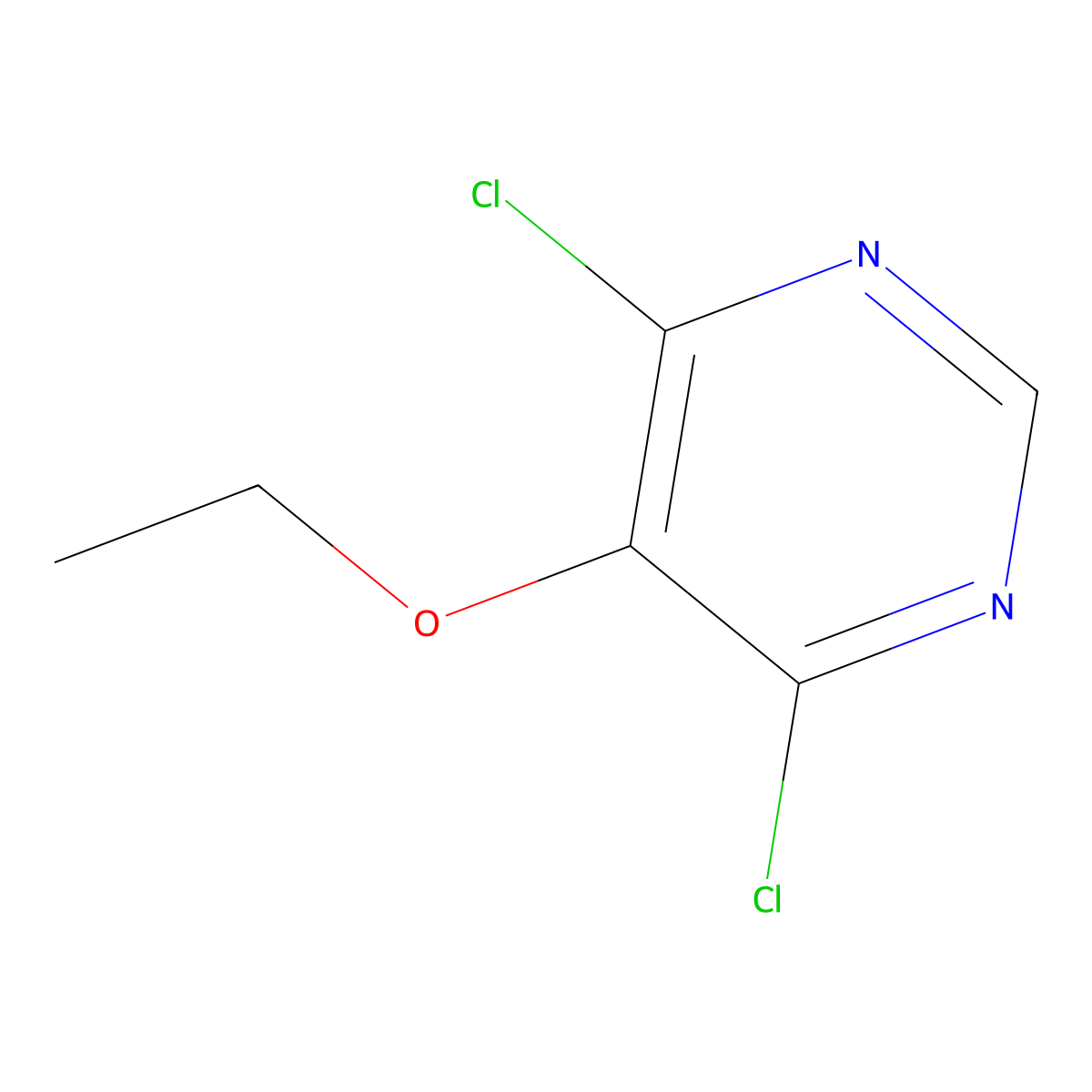 4,6-Dichloro-5-ethoxypyrimidine molecular structure, CAS 5018-39-3