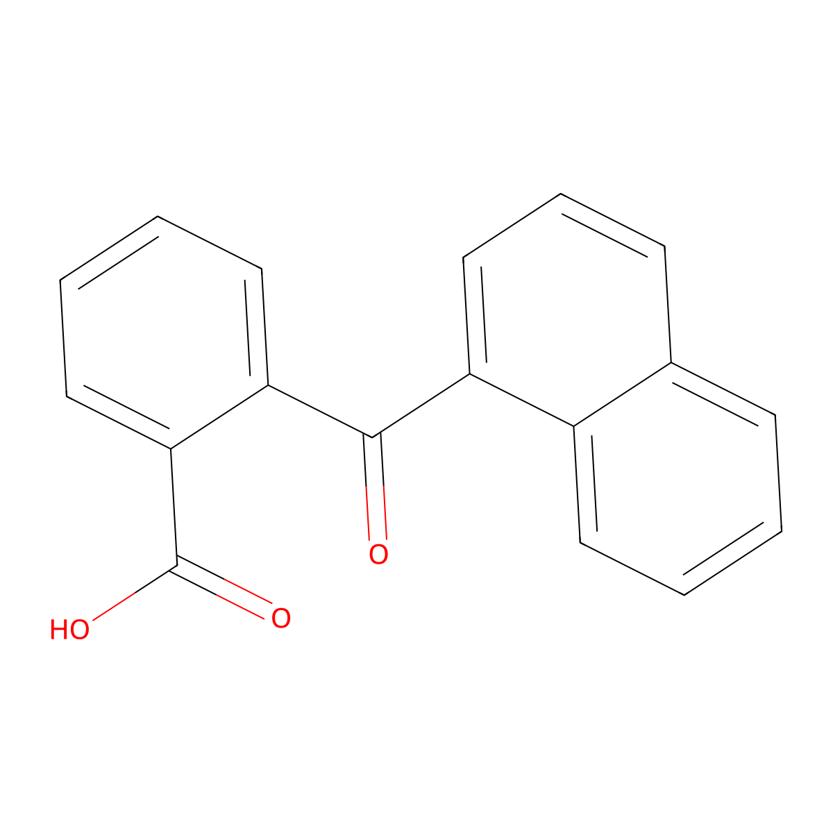 Ortho-(1-naphthoyl)benzoic acid molecular structure, CAS 5018-87-1