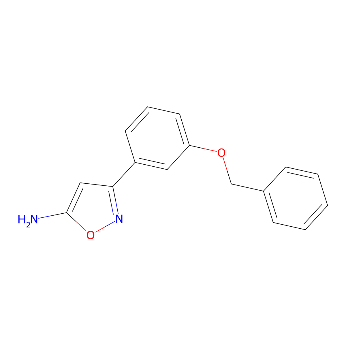 3-[3-(Benzyloxy)phenyl]-1,2-oxazol-5-amine molecular structure, CAS 501902-18-7