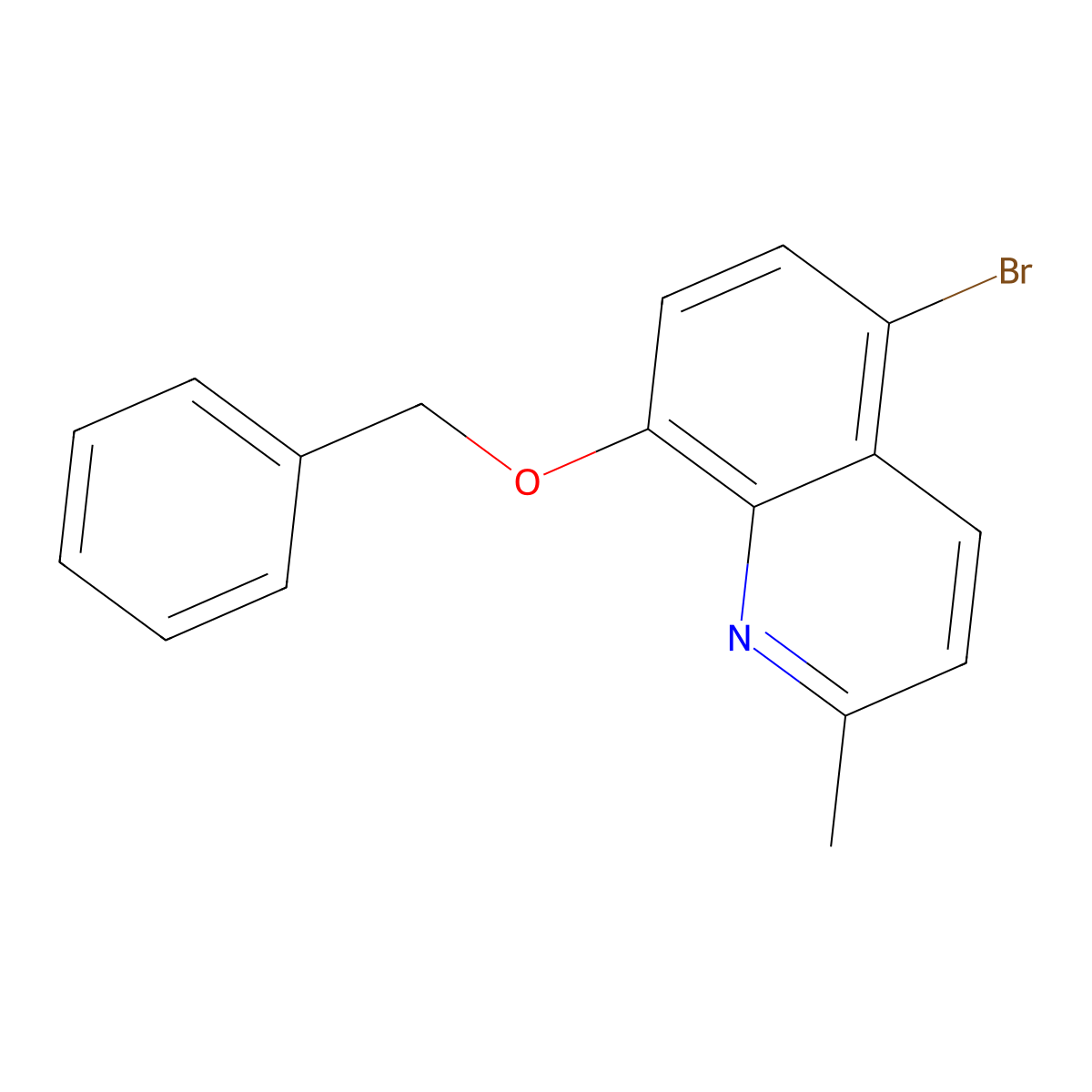 8-(Benzyloxy)-5-bromo-2-methylquinoline molecular structure, CAS 501911-48-4