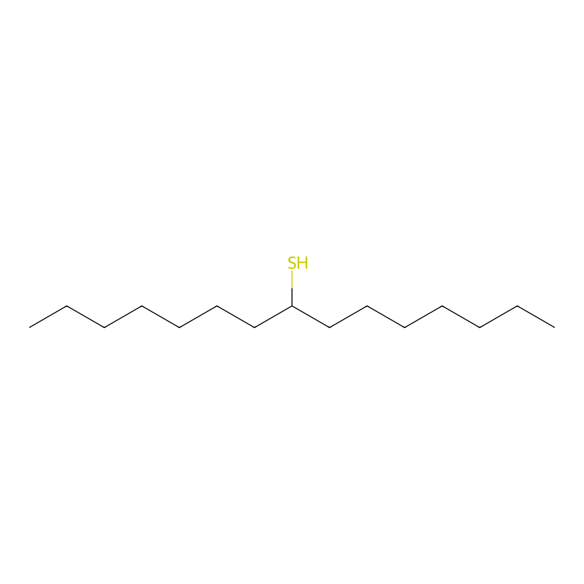 Pentadecane-8-thiol molecular structure, CAS 501919-83-1