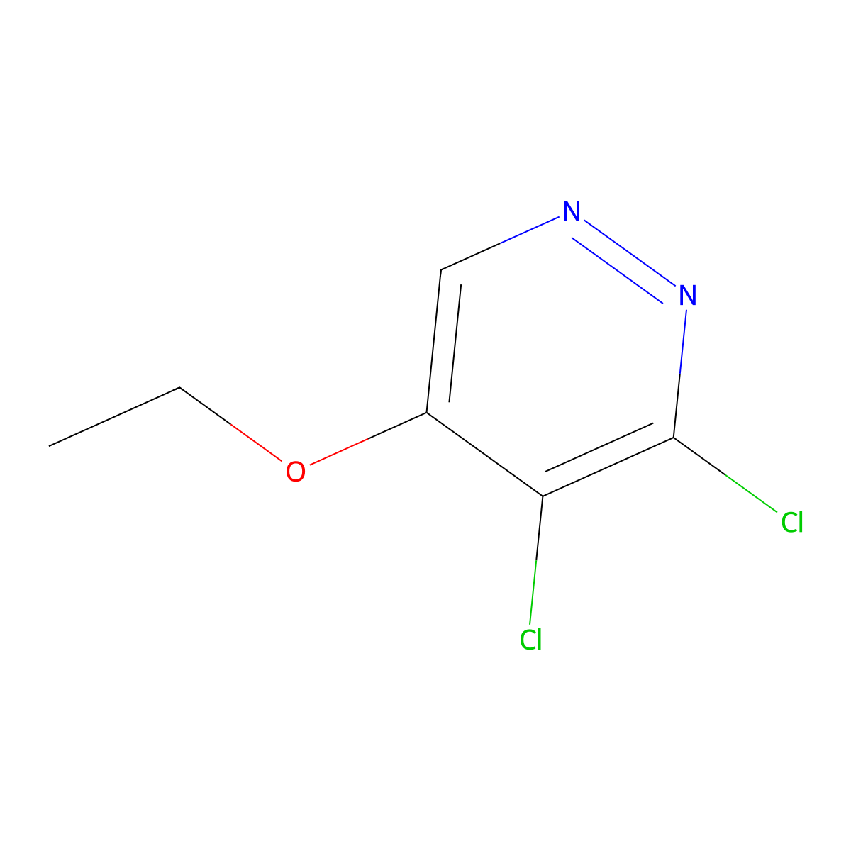 3,4-Dichloro-5-ethoxypyridazine molecular structure, CAS 501919-95-5