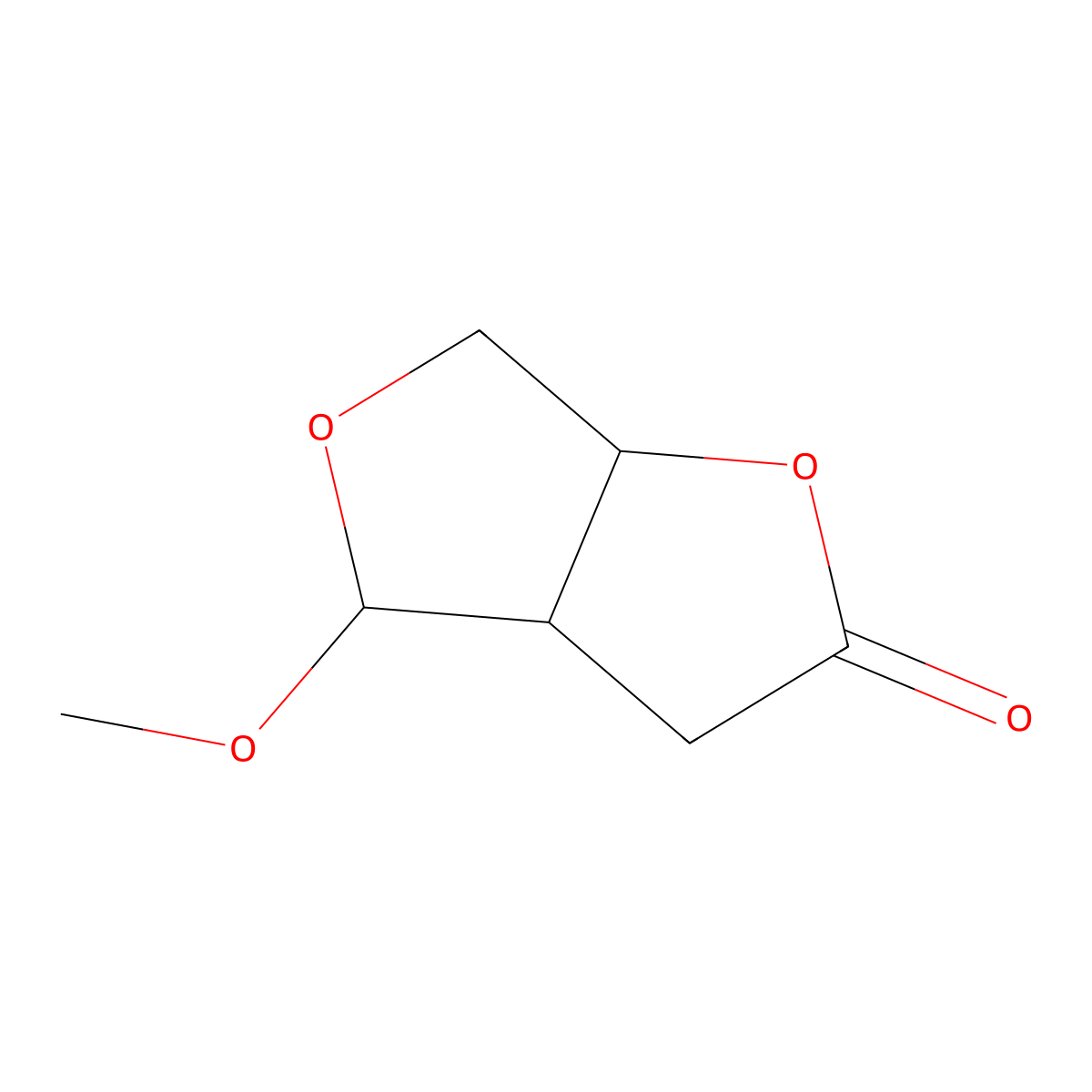(3aS,6aR)-Tetrahydro-4-methoxyfuro(3,4-b)furan-2(3H)-one molecular structure, CAS 501921-30-8