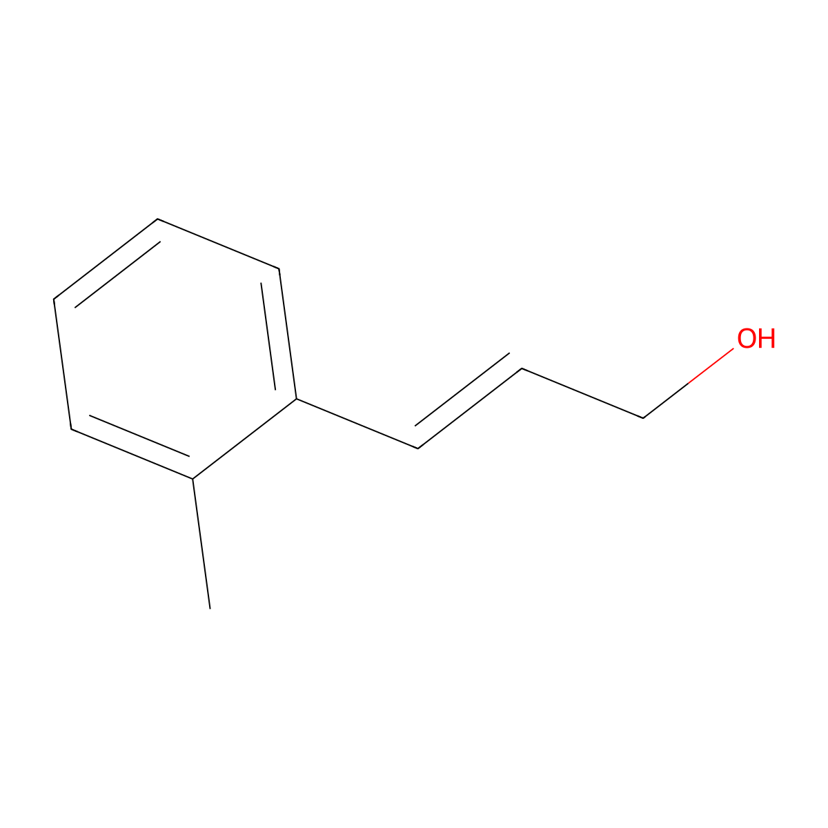 (E)-3-(o-tolyl)prop-2-en-1-ol molecular structure, CAS 501922-06-1