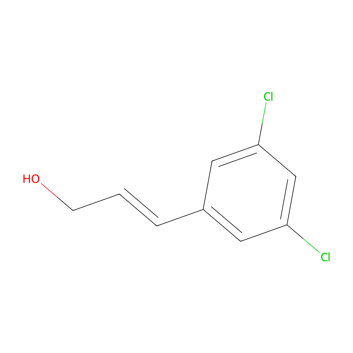 3,5-Dichlorocinnamyl alcohol molecular structure, CAS 501922-07-2