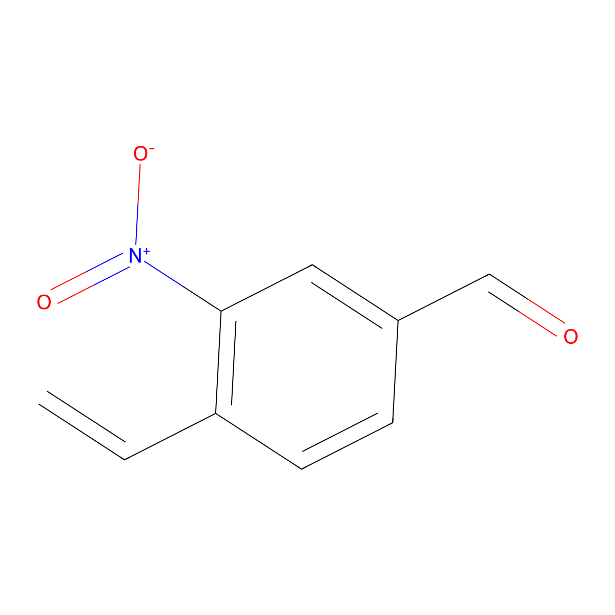4-Ethenyl-3-nitrobenzaldehyde molecular structure, CAS 501931-58-4