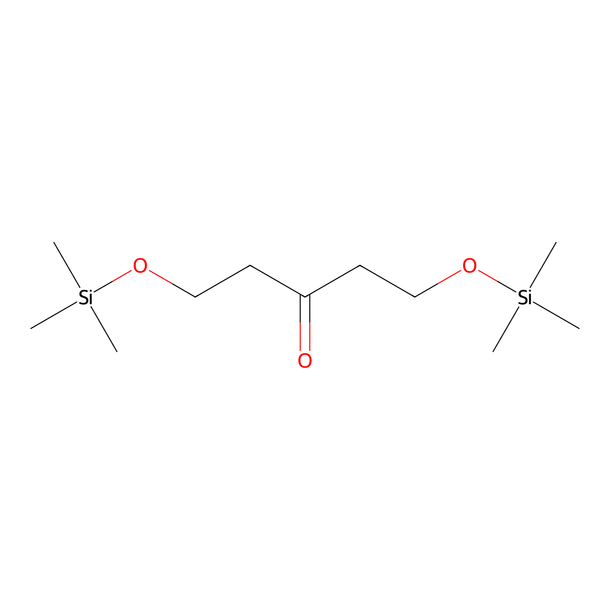 2,2,10,10-Tetramethyl-3,9-dioxa-2,10-disilaundecan-6-one molecular structure, CAS 501932-53-2