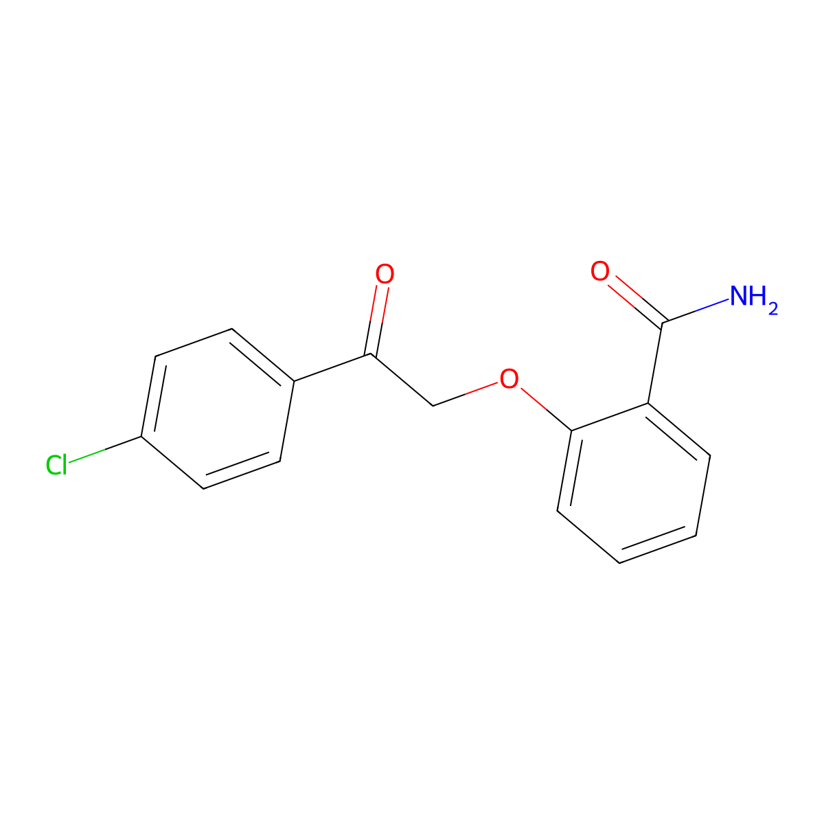 2-[2-(4-Chlorophenyl)-2-oxoethoxy]benzamide molecular structure, CAS 501942-41-2