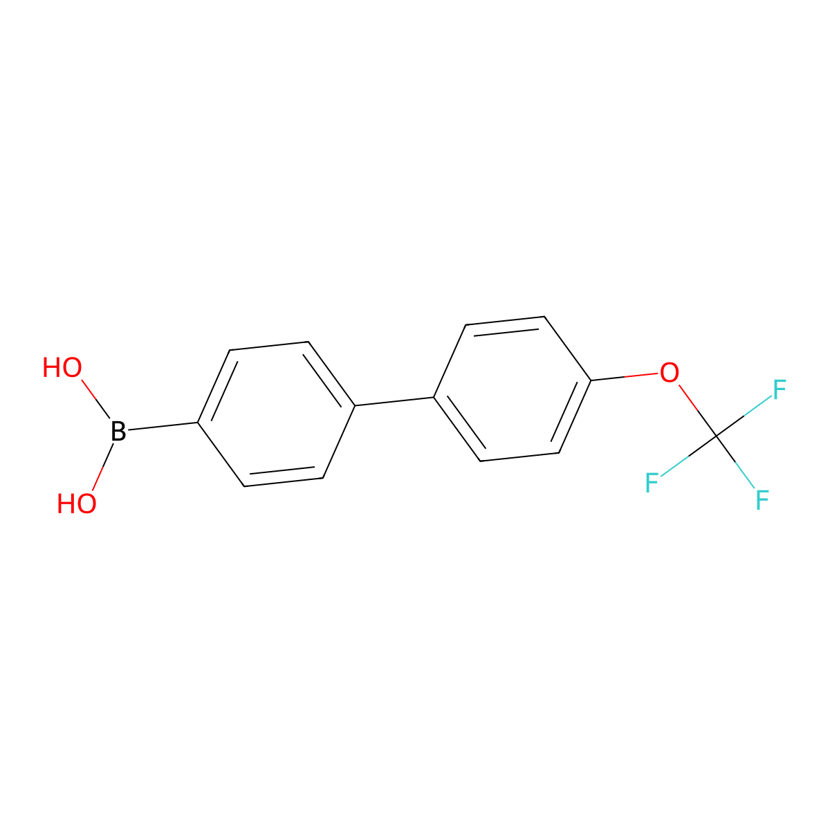 {4-[4-(Trifluoromethoxy)phenyl]phenyl}boronic acid molecular structure, CAS 501944-50-9