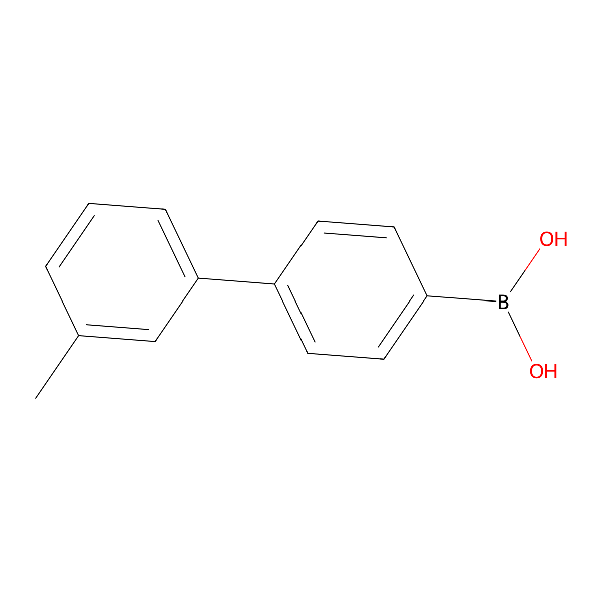 (3'-Methyl-[1,1'-biphenyl]-4-yl)boronic acid molecular structure, CAS 501944-56-5