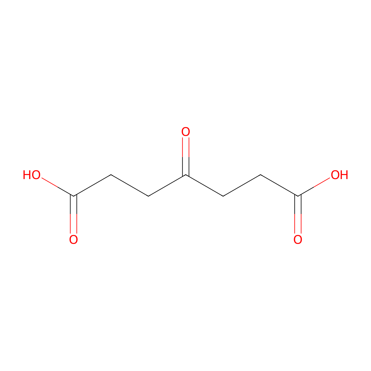 4-Oxopimelic acid molecular structure, CAS 502-50-1