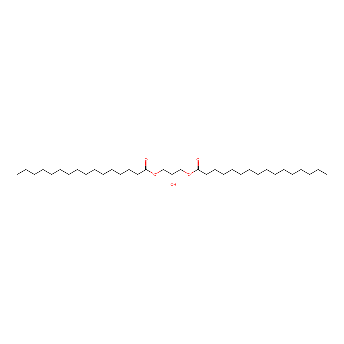 1,3-Dipalmitin molecular structure, CAS 502-52-3