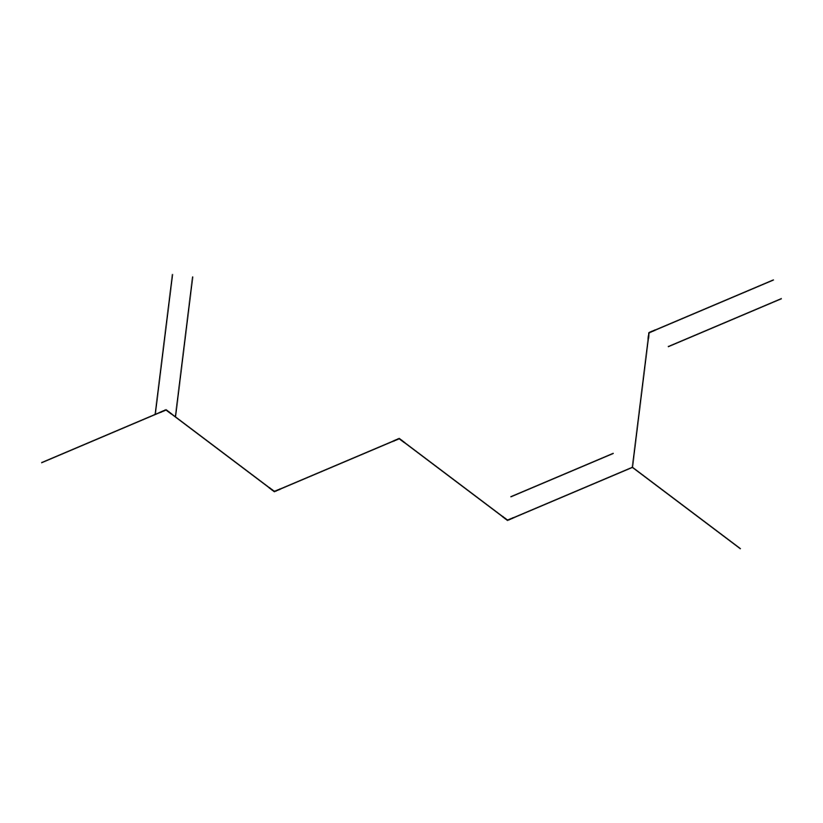 alpha-Ocimene molecular structure, CAS 502-99-8