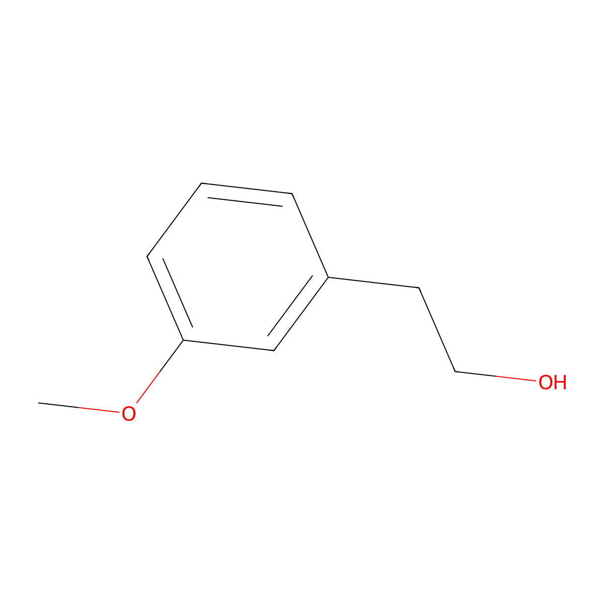 3-Methoxyphenethyl alcohol molecular structure, CAS 5020-41-7