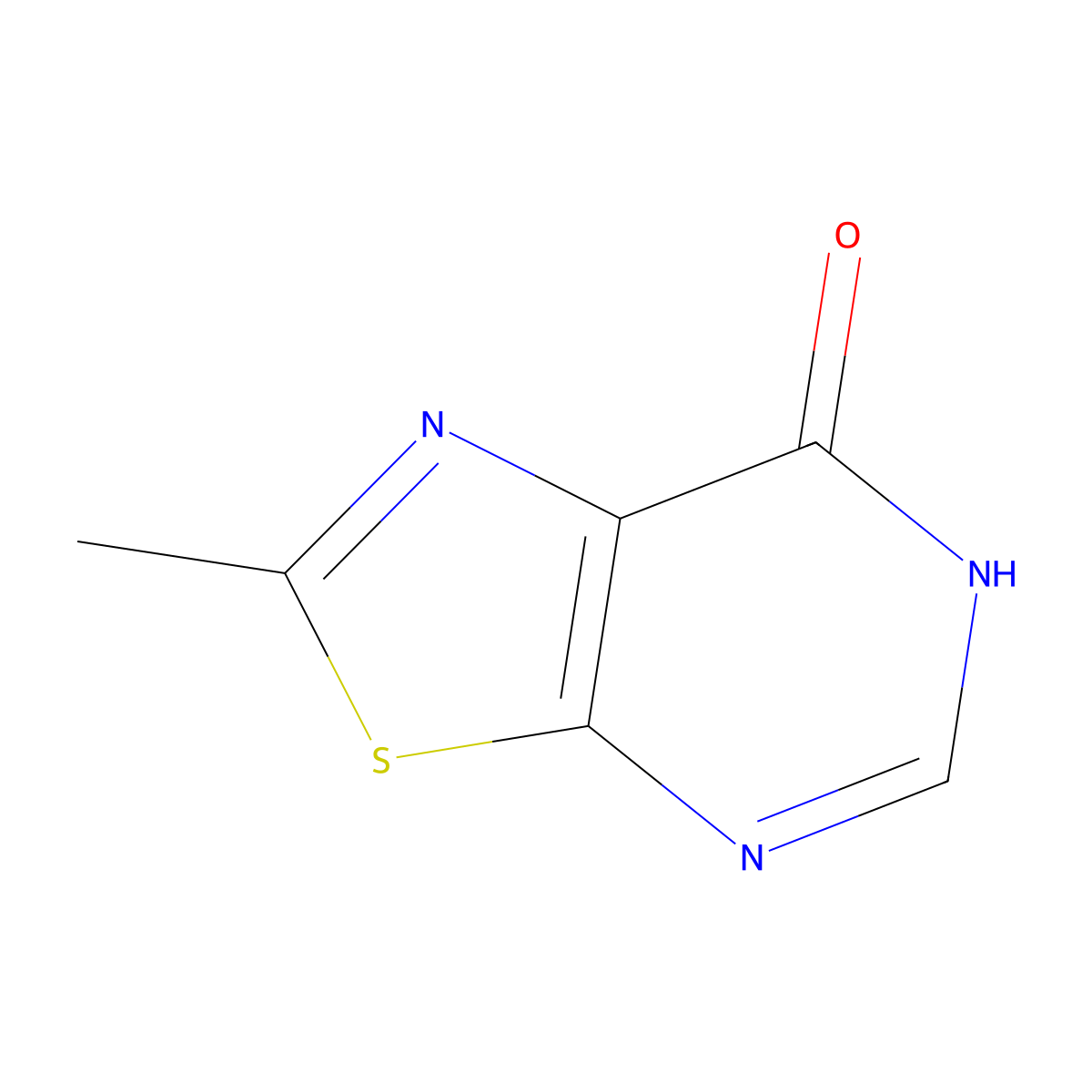 2-Methylthiazolo[5,4-d]pyrimidin-7-ol molecular structure, CAS 5021-51-2