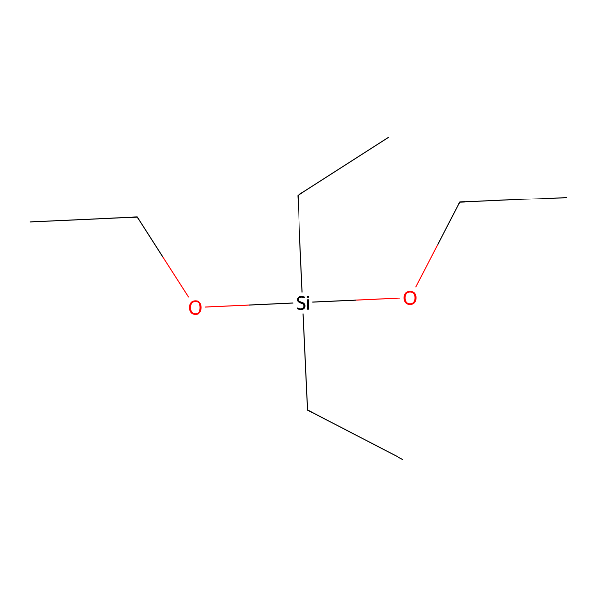 Silane, diethoxydiethyl- molecular structure, CAS 5021-93-2