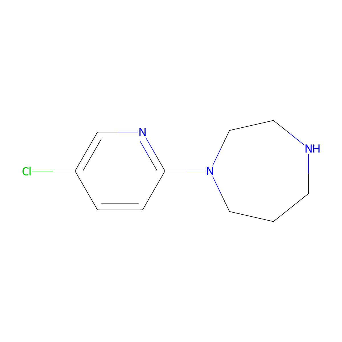 1-(5-Chloropyridin-2-yl)-1,4-diazepane molecular structure, CAS 502133-62-2