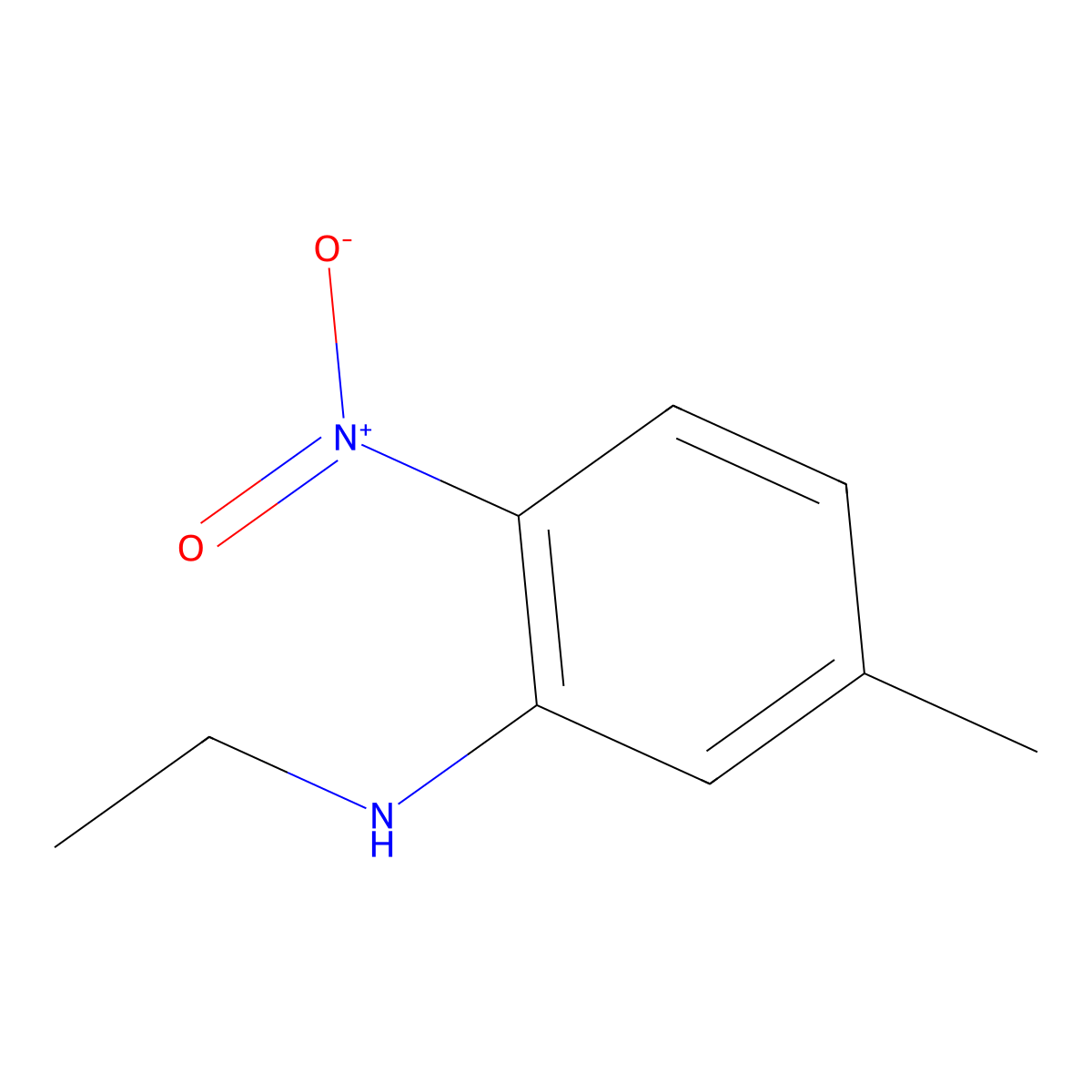 N-ethyl-5-methyl-2-nitroaniline molecular structure, CAS 502178-78-1