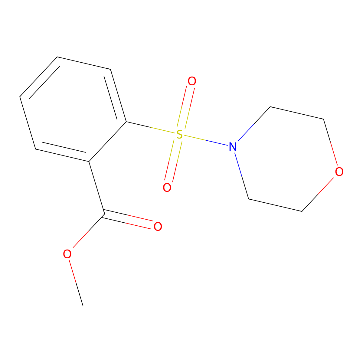 Methyl 2-(morpholinosulfonyl)benzoate molecular structure, CAS 502182-56-1