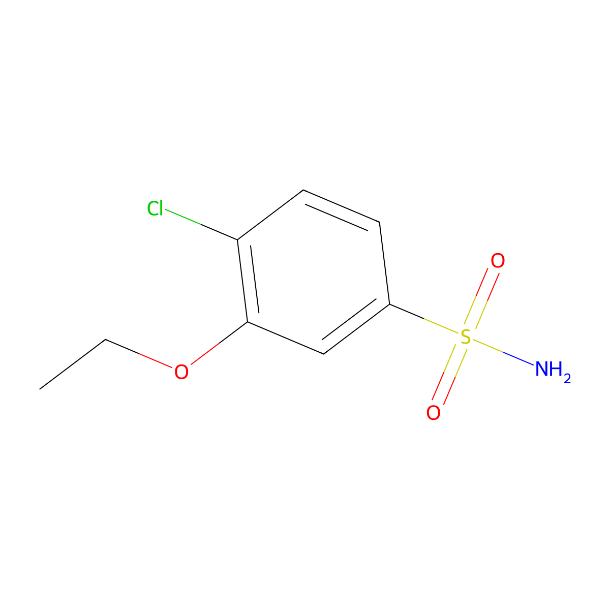 4-Chloro-3-ethoxybenzenesulfonamide molecular structure, CAS 502187-56-6