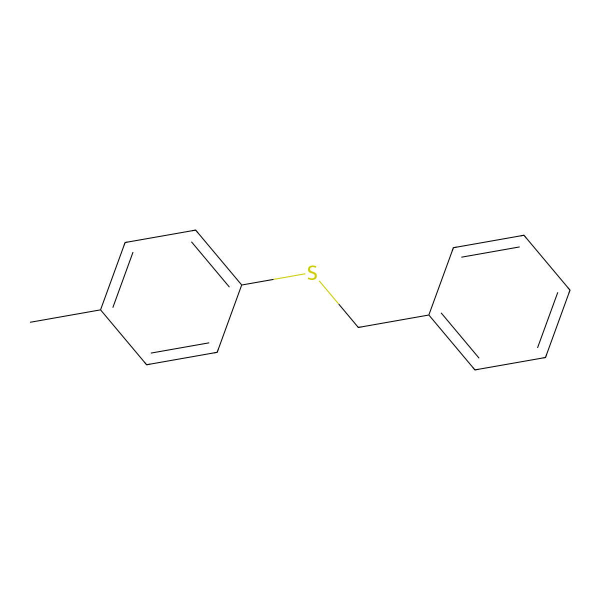 Benzyl(p-tolyl)sulfane molecular structure, CAS 5023-60-9