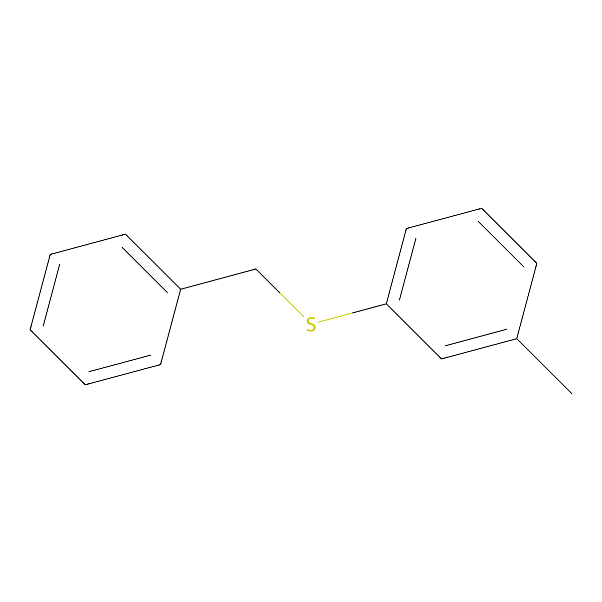 Benzyl(m-tolyl)sulfane molecular structure, CAS 5023-61-0