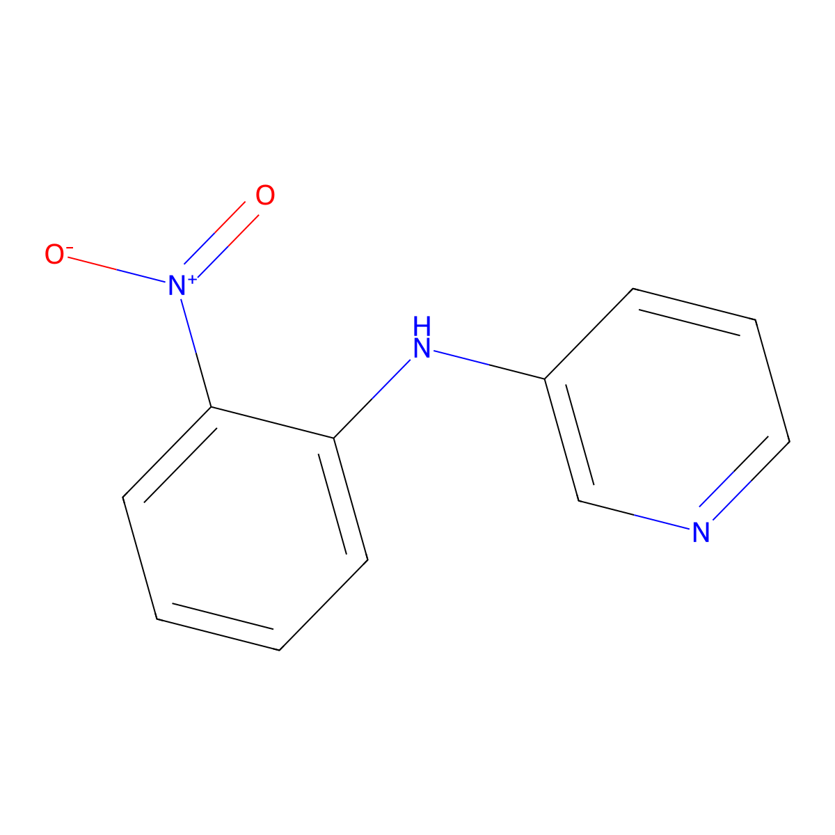 N-(2-nitrophenyl)pyridin-3-amine molecular structure, CAS 5024-63-5