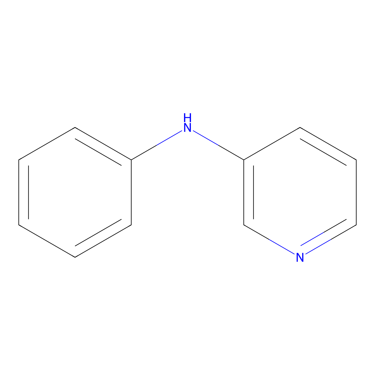 Phenyl-pyridin-3-yl-amine molecular structure, CAS 5024-68-0