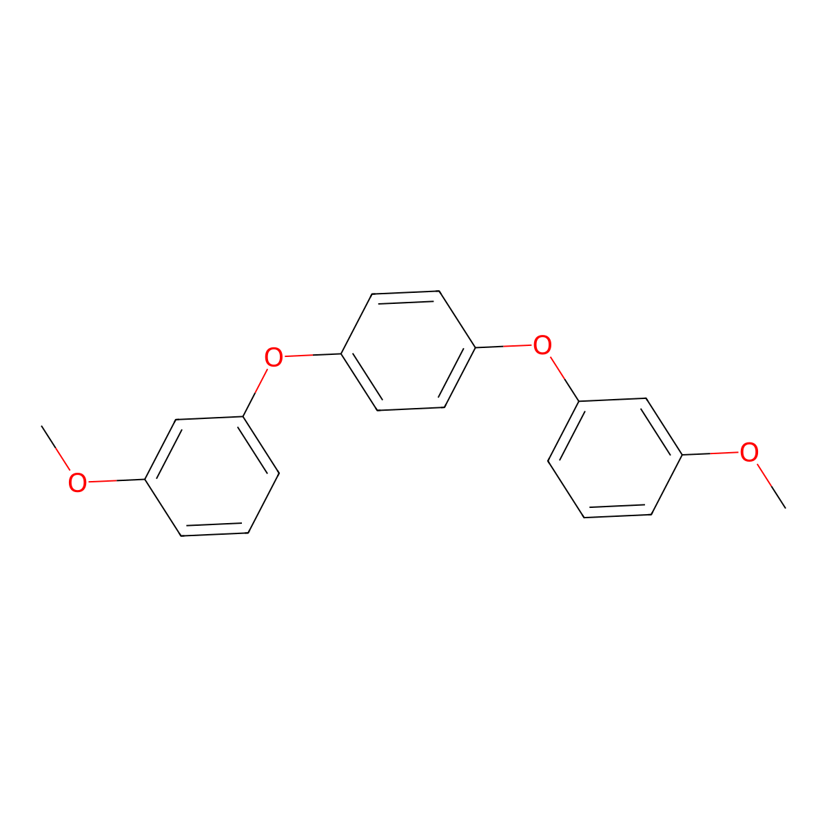 1,4-Bis(3-methoxyphenoxy)benzene molecular structure, CAS 5024-84-0
