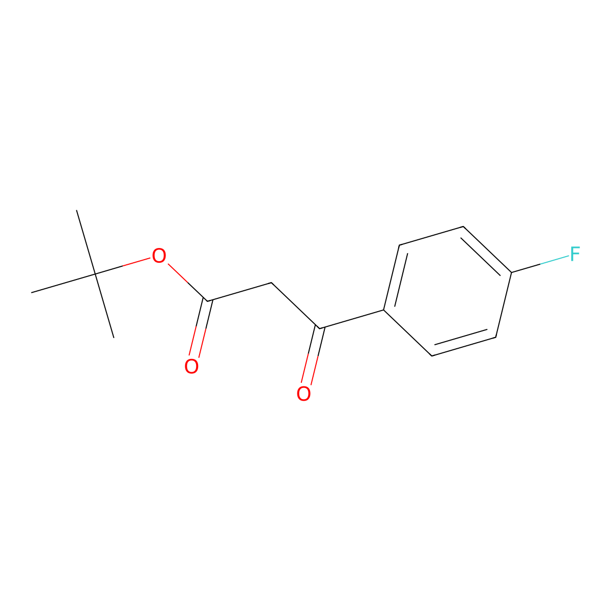 tert-Butyl 3-(4-fluorophenyl)-3-oxopropanoate molecular structure, CAS 502424-52-4