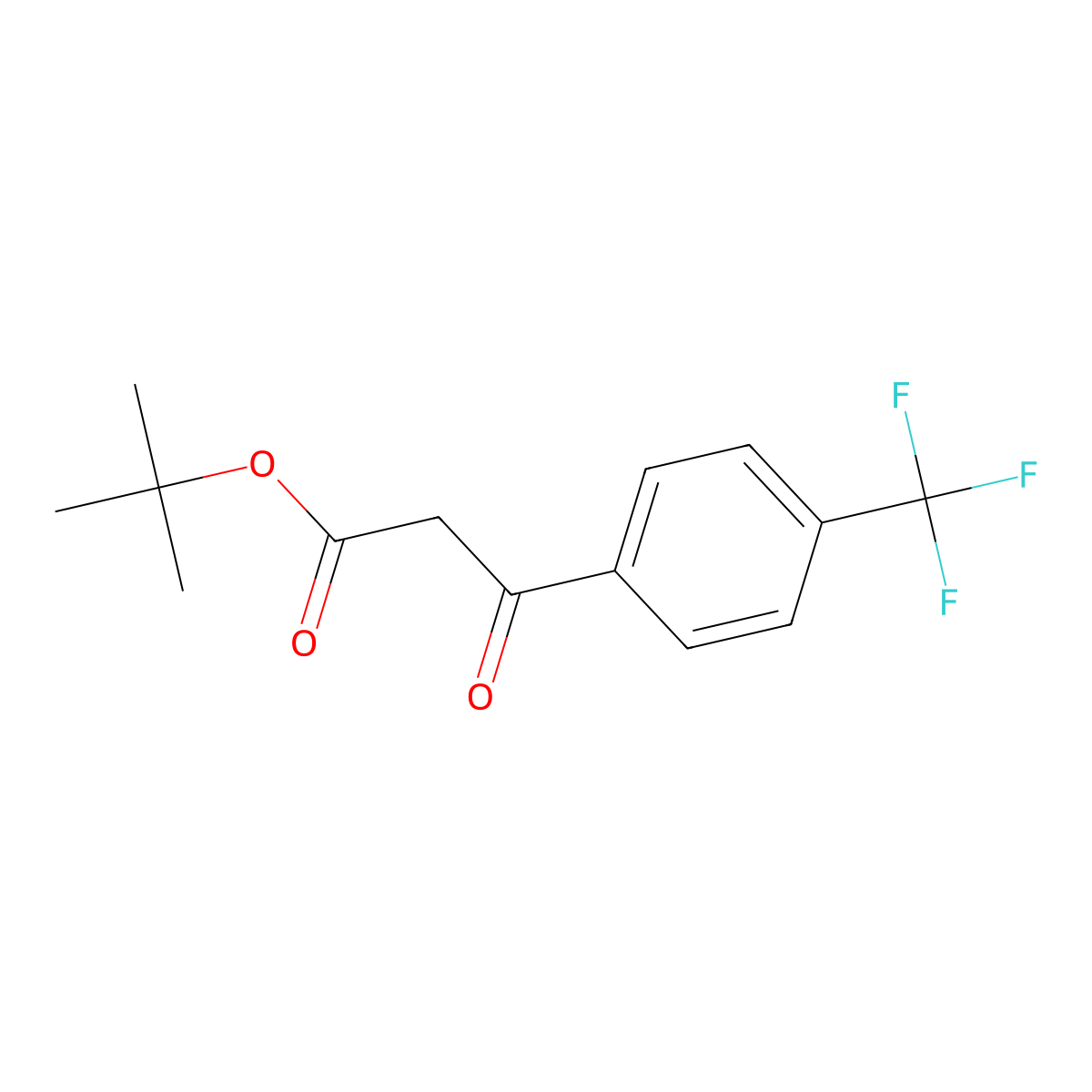 tert-Butyl 4-trifluoromethylbenzoylacetate molecular structure, CAS 502424-53-5