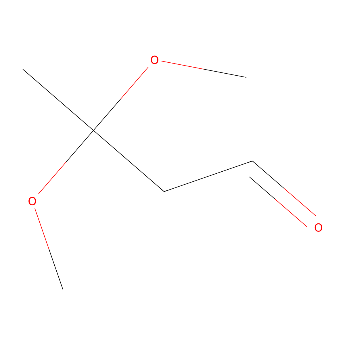 3,3-Dimethoxybutanal molecular structure, CAS 502430-58-2