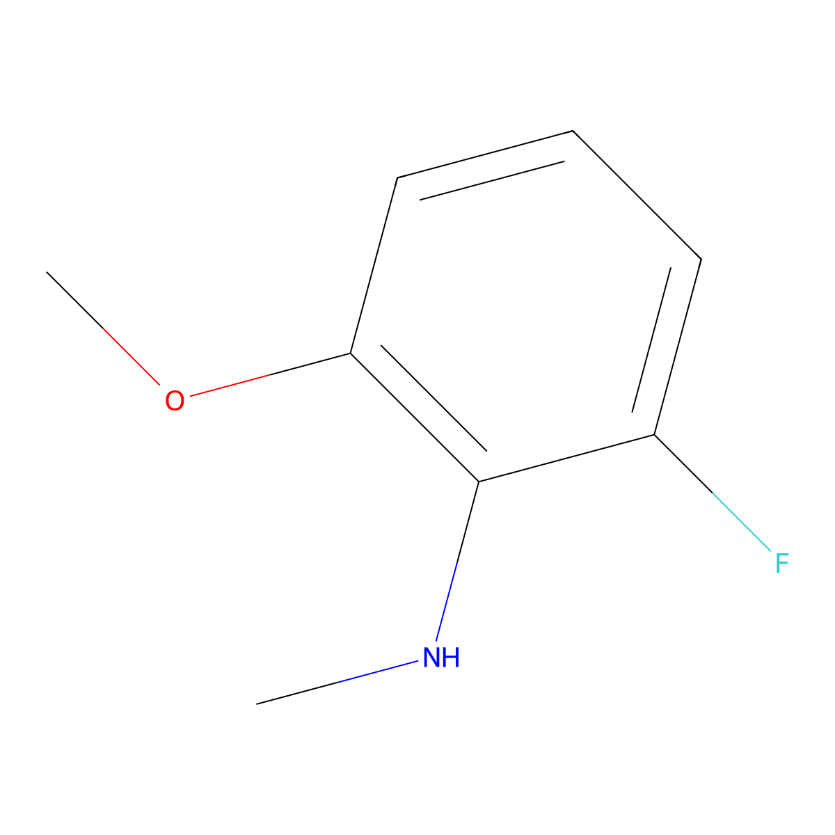 2-Fluoro-6-methoxy-N-methylaniline molecular structure, CAS 502435-19-0