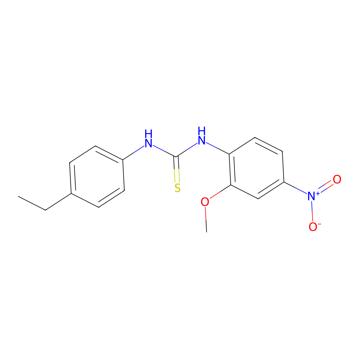 1-(4-Ethylphenyl)-3-(2-methoxy-4-nitrophenyl)thiourea molecular structure, CAS 502440-66-6