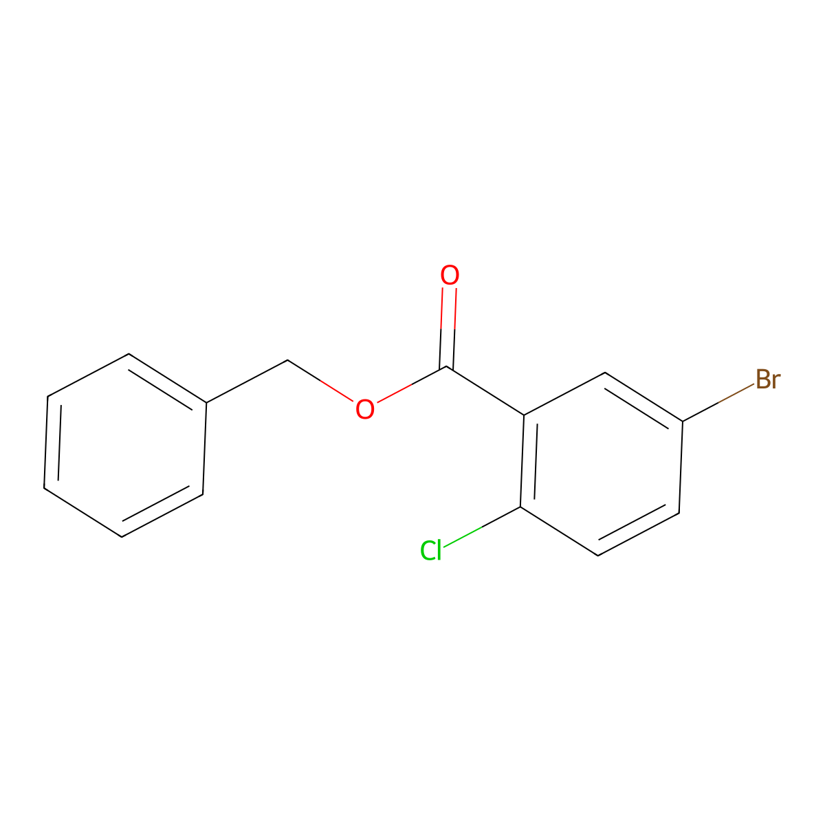 Benzyl 5-bromo-2-chlorobenzoate molecular structure, CAS 502465-81-8