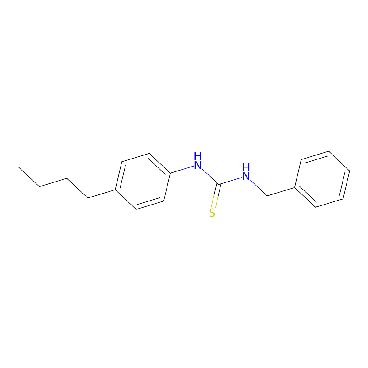 1-Benzyl-3-(4-butylphenyl)thiourea molecular structure, CAS 502479-09-6