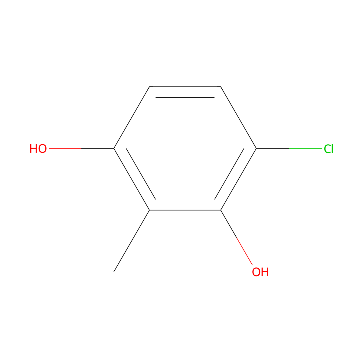 4-Chloro-2-methyl-benzene-1,3-diol molecular structure, CAS 502485-28-1