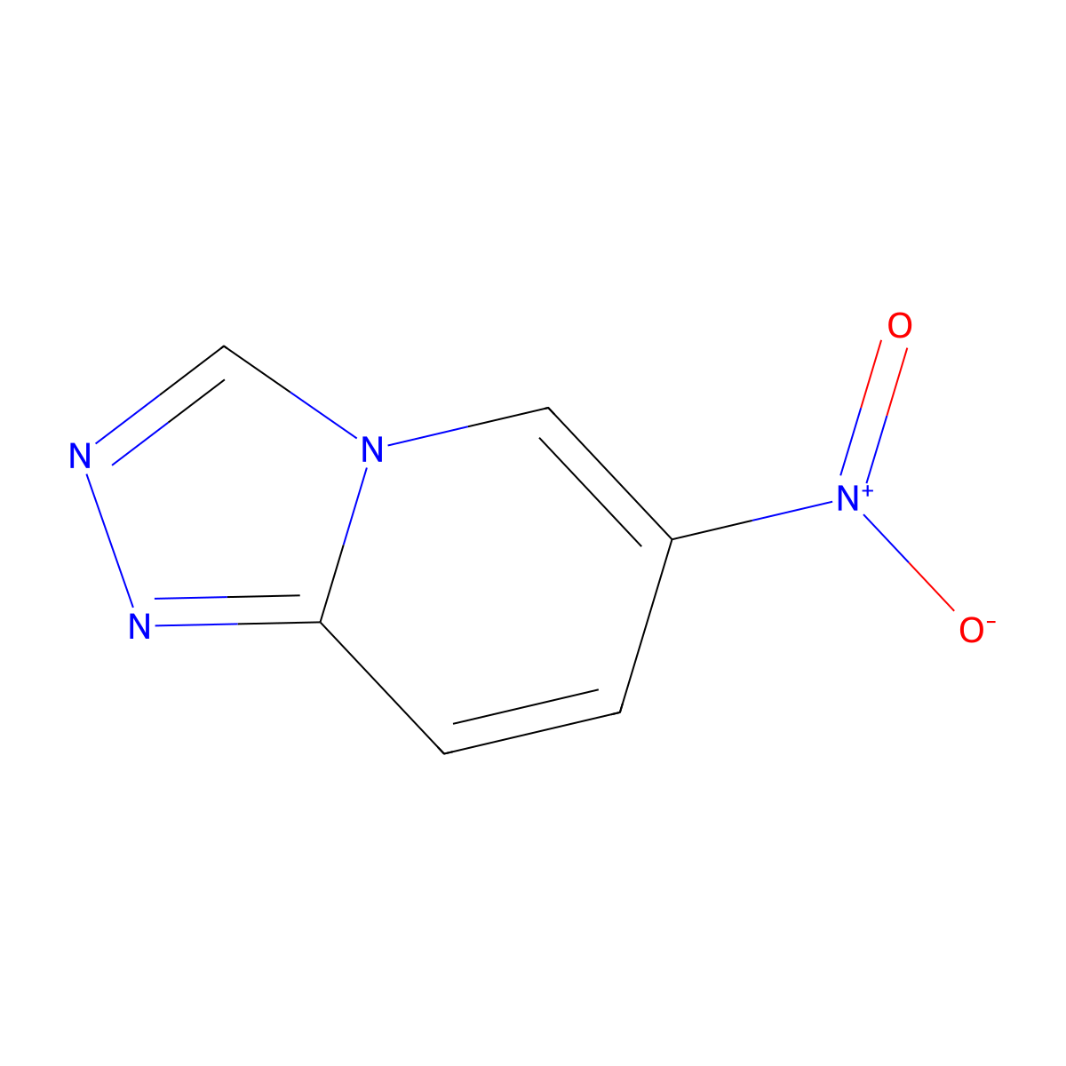 6-Nitro-[1,2,4]triazolo[4,3-a]pyridine molecular structure, CAS 502486-45-5