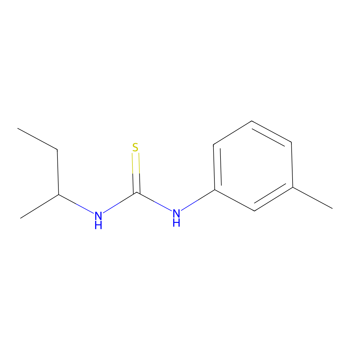 1-Butan-2-yl-3-(3-methylphenyl)thiourea molecular structure, CAS 502490-87-1
