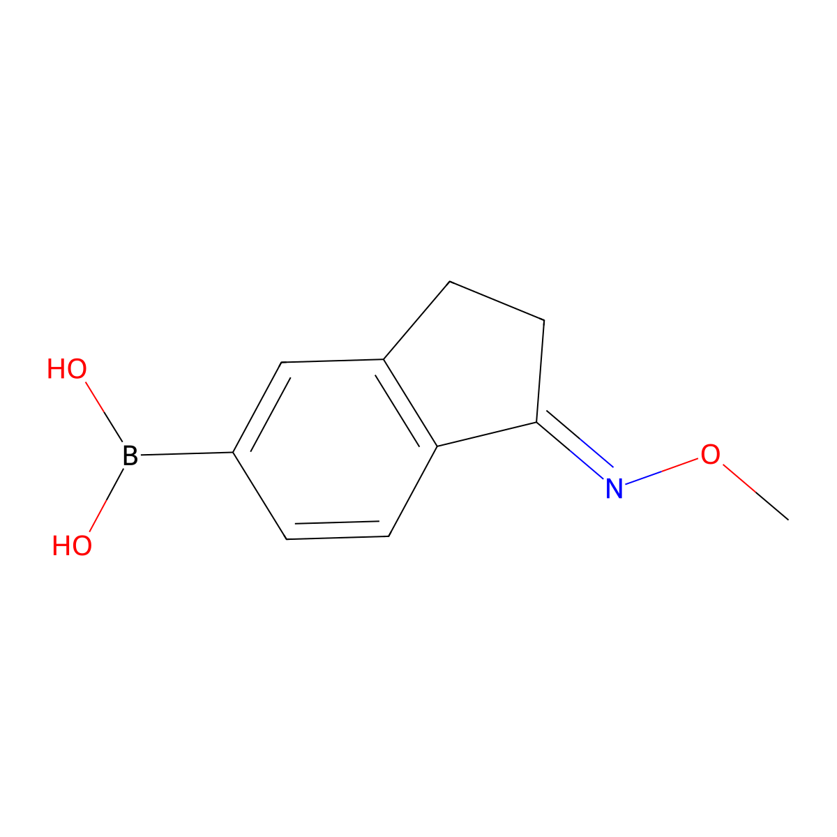 1-Methoxyiminoindan-5-boronic acid molecular structure, CAS 502498-89-7