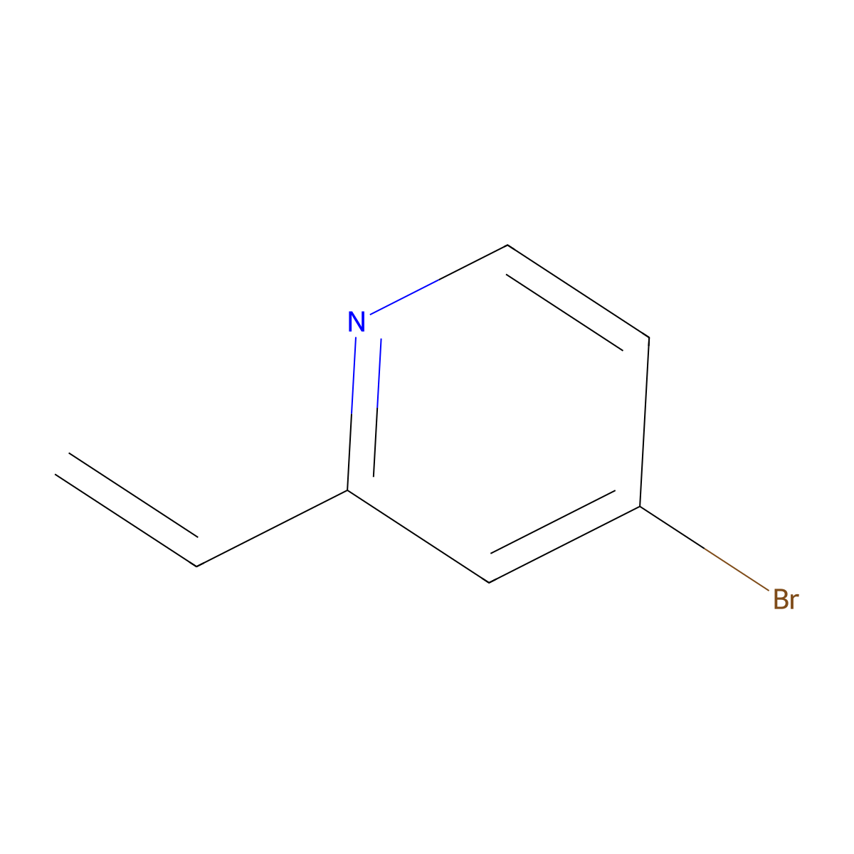 4-Bromo-2-vinylpyridine molecular structure, CAS 502509-20-8
