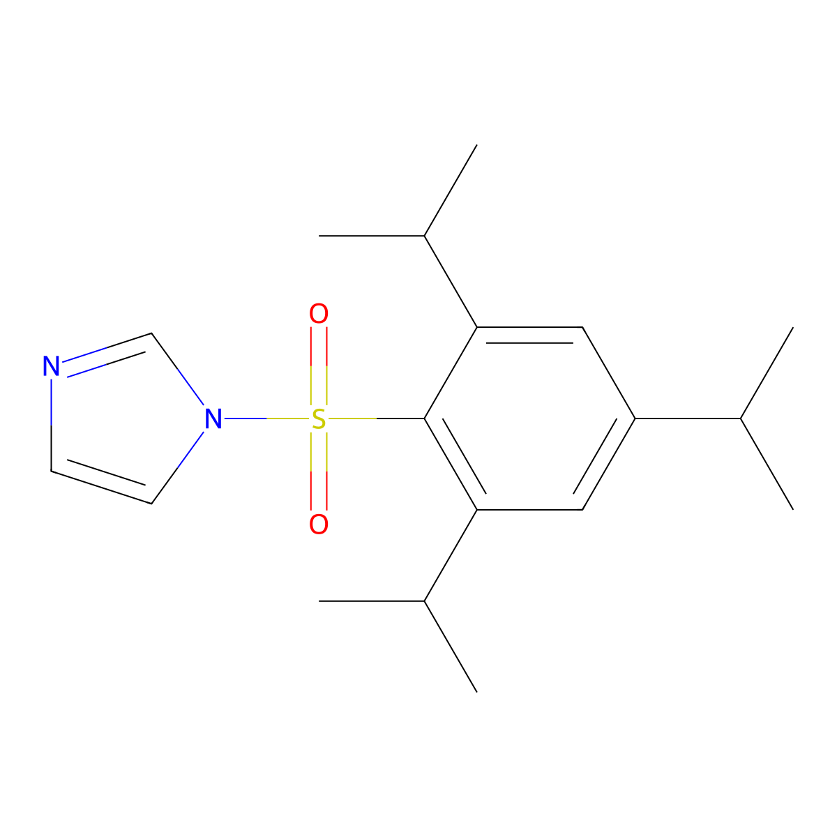 1-(2',4',6'-Triisopropylbenzenesulfonyl)imidazole molecular structure, CAS 50257-40-4