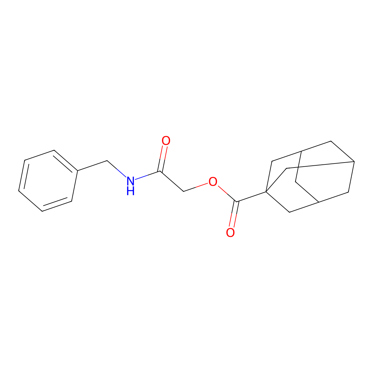 2-(Benzylamino)-2-oxoethyl 1-adamantanecarboxylate molecular structure, CAS 502582-38-9