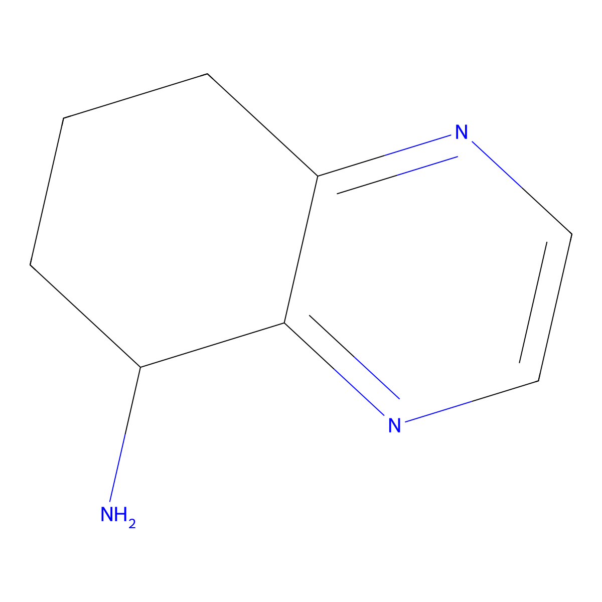 5,6,7,8-Tetrahydroquinoxalin-5-amine molecular structure, CAS 502612-46-6