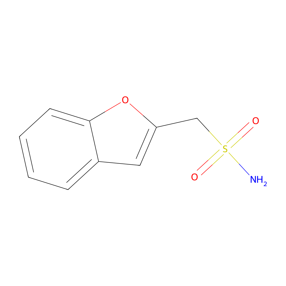 (1-Benzofuran-2-yl)methanesulfonamide molecular structure, CAS 502635-03-2